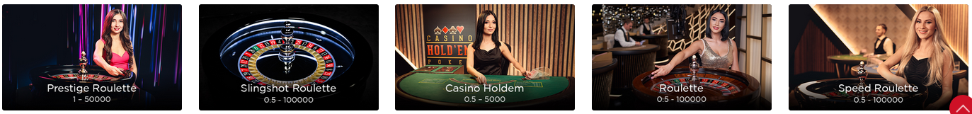 Live Dealer Roulette Games at Mansion Casino