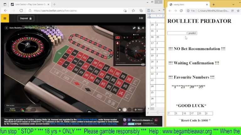 Roulette Predator Live Trail , (Day 16, Lose “0” , WIN “2”) – Roulette Game Videos
