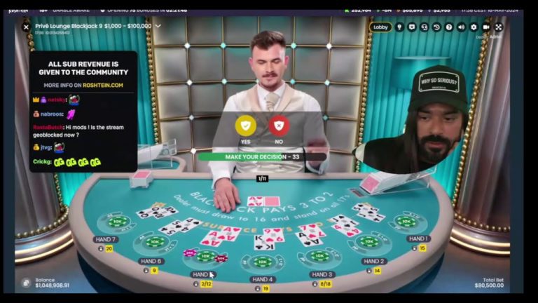 Dropping MILLION Hits ON Live Roulette And Blackjack With Roshtein!! Online Gambling – Roulette Game Videos