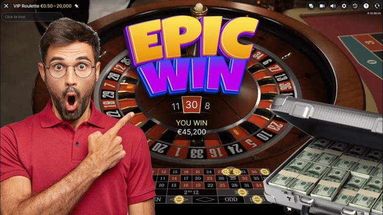 Epic Roulette Win – Turning €5000 into €50000 – My Biggest Roulette Win Ever! – Roulette Game Videos