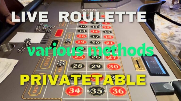 LIVE Private Table Roulette Demo With Recovery Methods – Roulette Game Videos